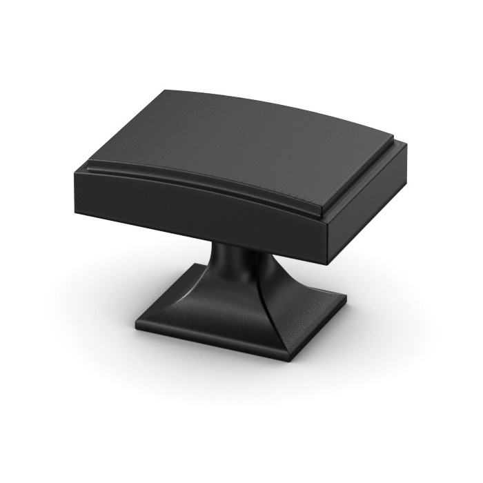 Rectangular Knob Matte Black