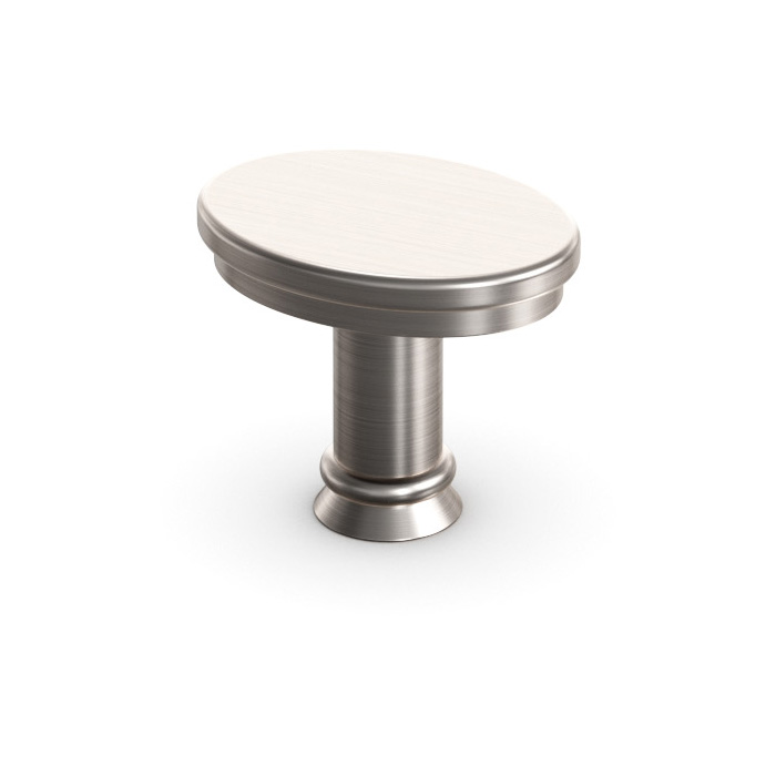 Satin Nickel Stamped Knob